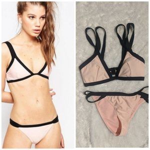ASOS SOUTH BEACH bikini peach/nude black